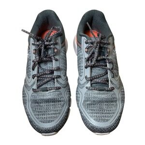 Fila Womens Running Shoes Grey Coral Synthetic Textile Sneakers 7.5